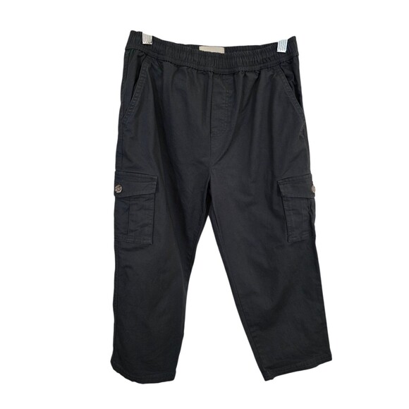 Pact Pants Kids 10/12 Grey Cargo Pull On Stretch Comfort Basic - Picture 1 of 10